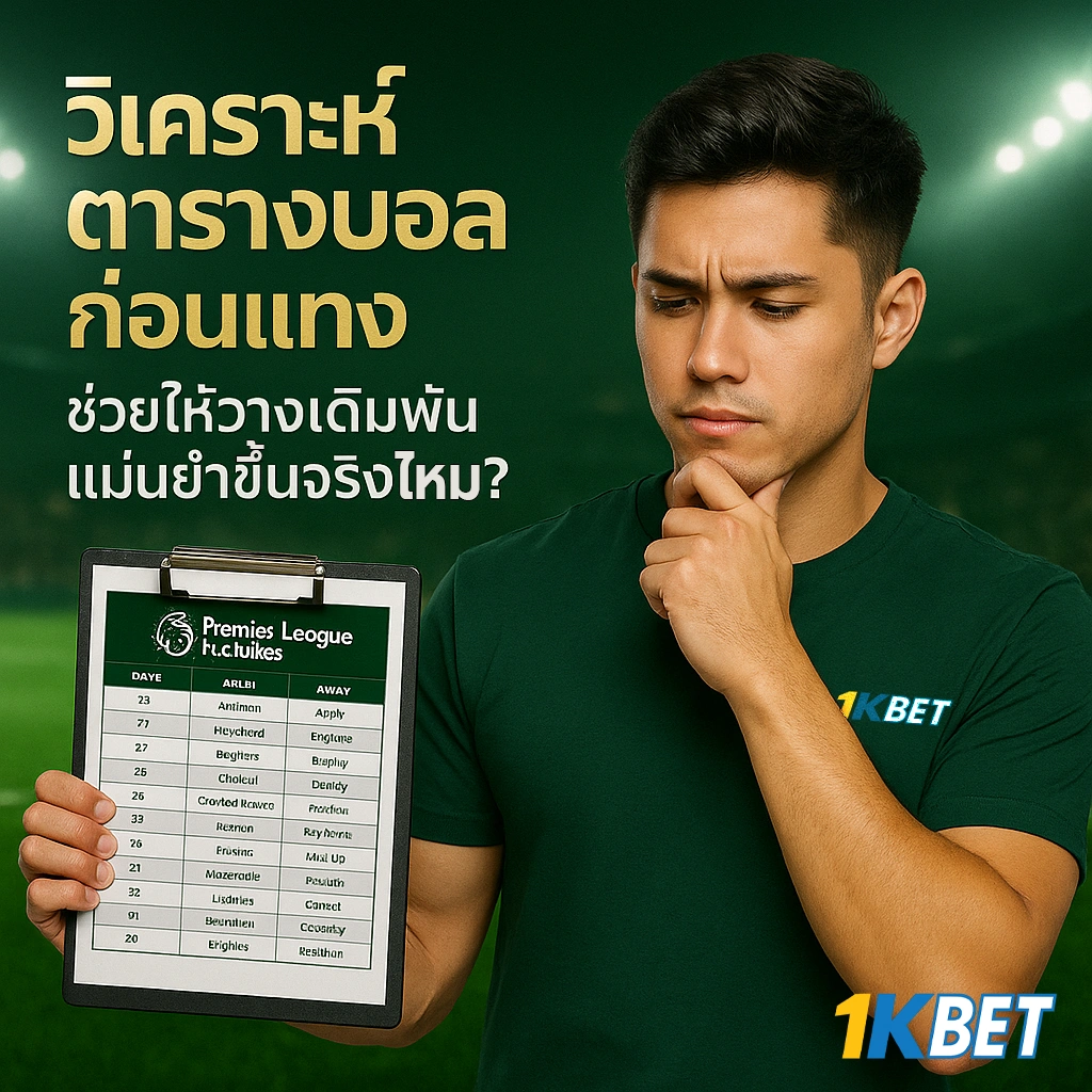 ตารางบอลพรีเมียร์ลีก